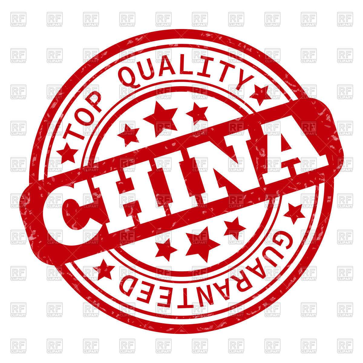 1200x1200 Round Rubber Stamp Made In China Royalty Free Vector Clip Art