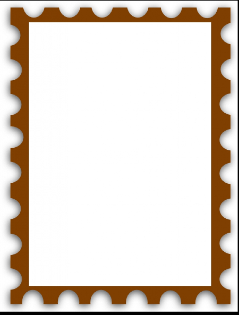 777x1024 Blank Postage Stamp Clip Art