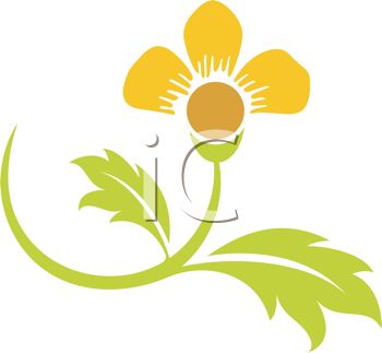 350x323 Royalty Free Clip Art Image Flower Stencil Or Stamp