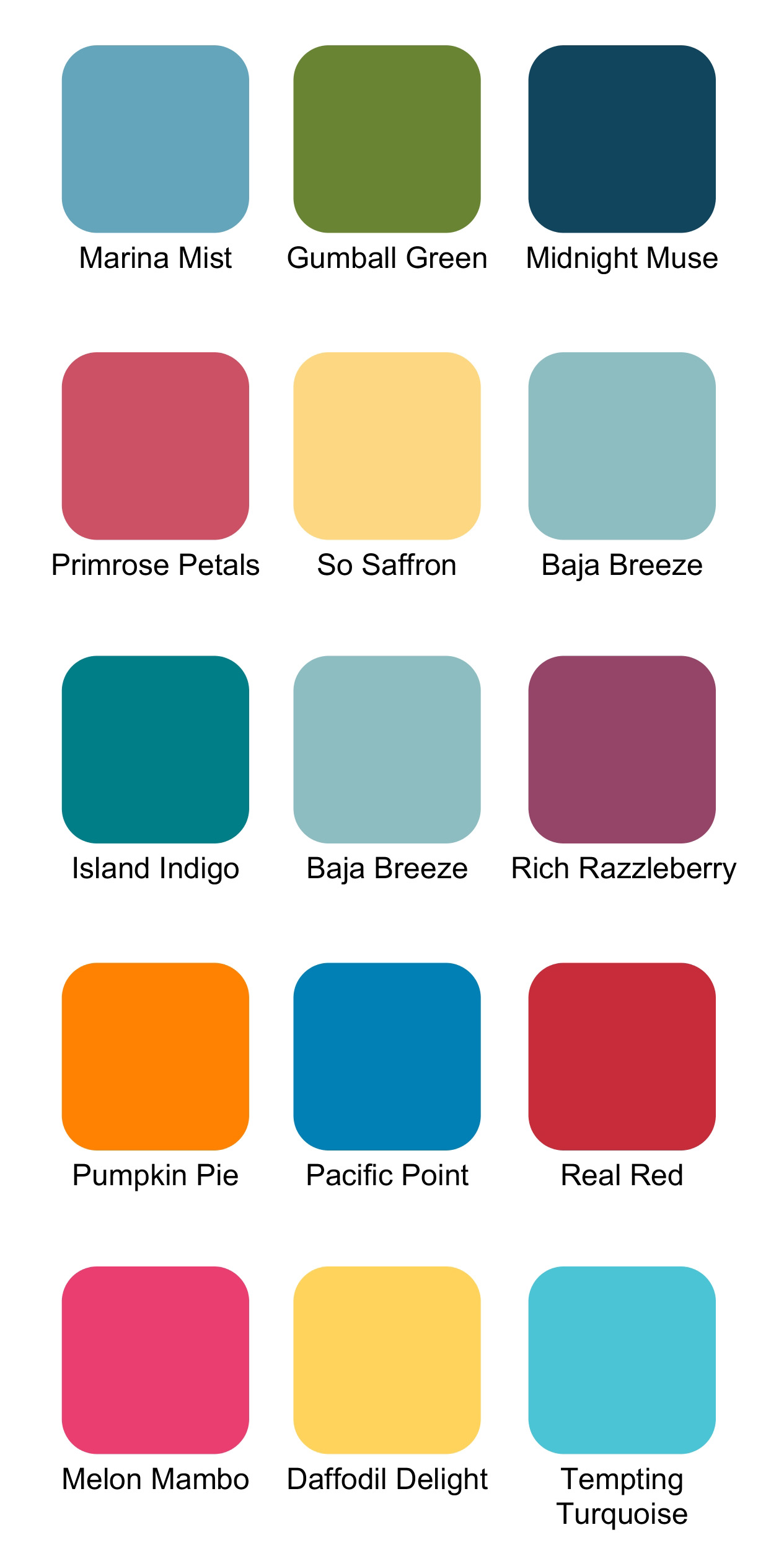 1265x2525 Stampin' Up! Color Combinations For Summer
