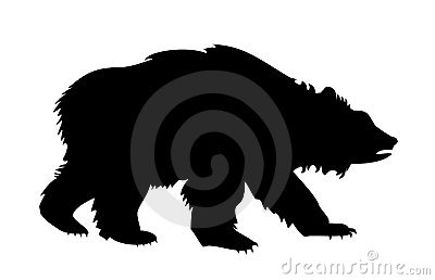 400x258 Standing Bear Silhouette Clipart 1924070