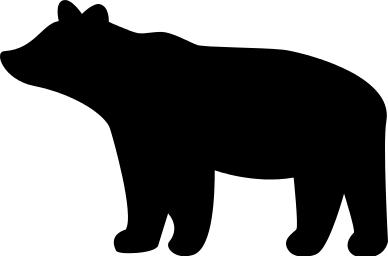 388x256 Bear Shadow Cliparts