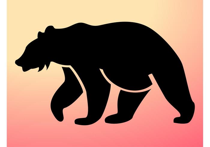 700x490 Bear Silhouette Free Vector Art
