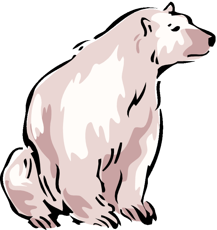 Standing Polar Bear Clipart | Free download on ClipArtMag