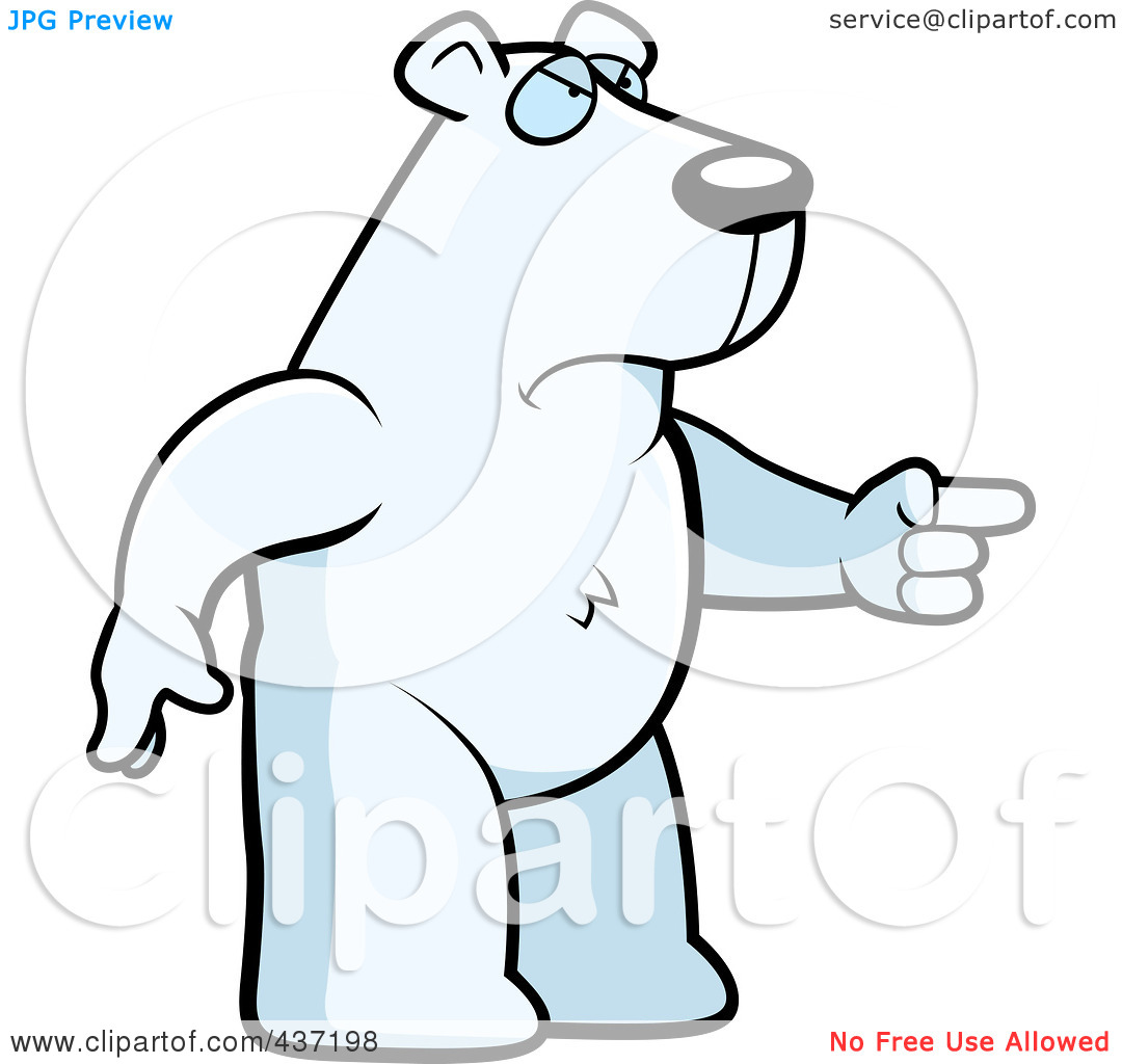 1080x1024 Polar Bear Standing Clipart