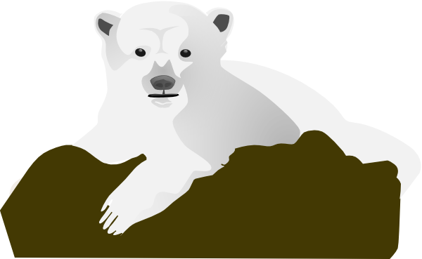 600x369 The Polar Bear Clip Art Free Vector 4vector