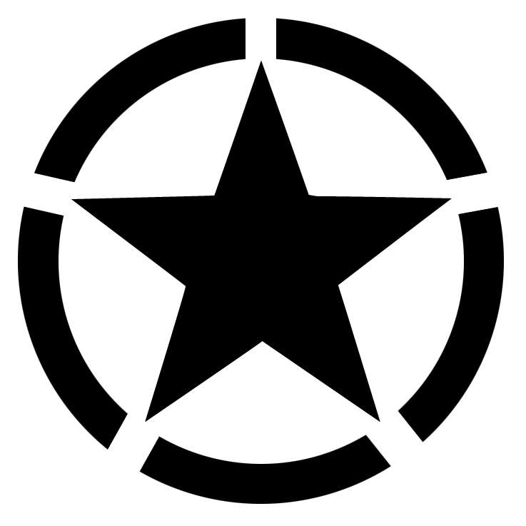 Star Black And White Clipart_