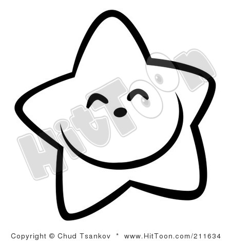 450x470 Star Clip Art Outline Black And White Clipart Panda