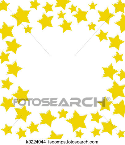 405x470 Drawings Of Winning Gold Star Border K3224044