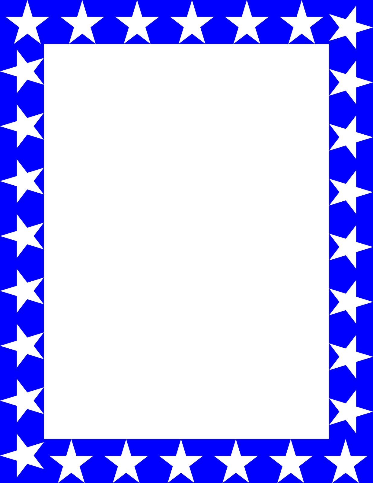 1236x1600 Best Star Border Clipart