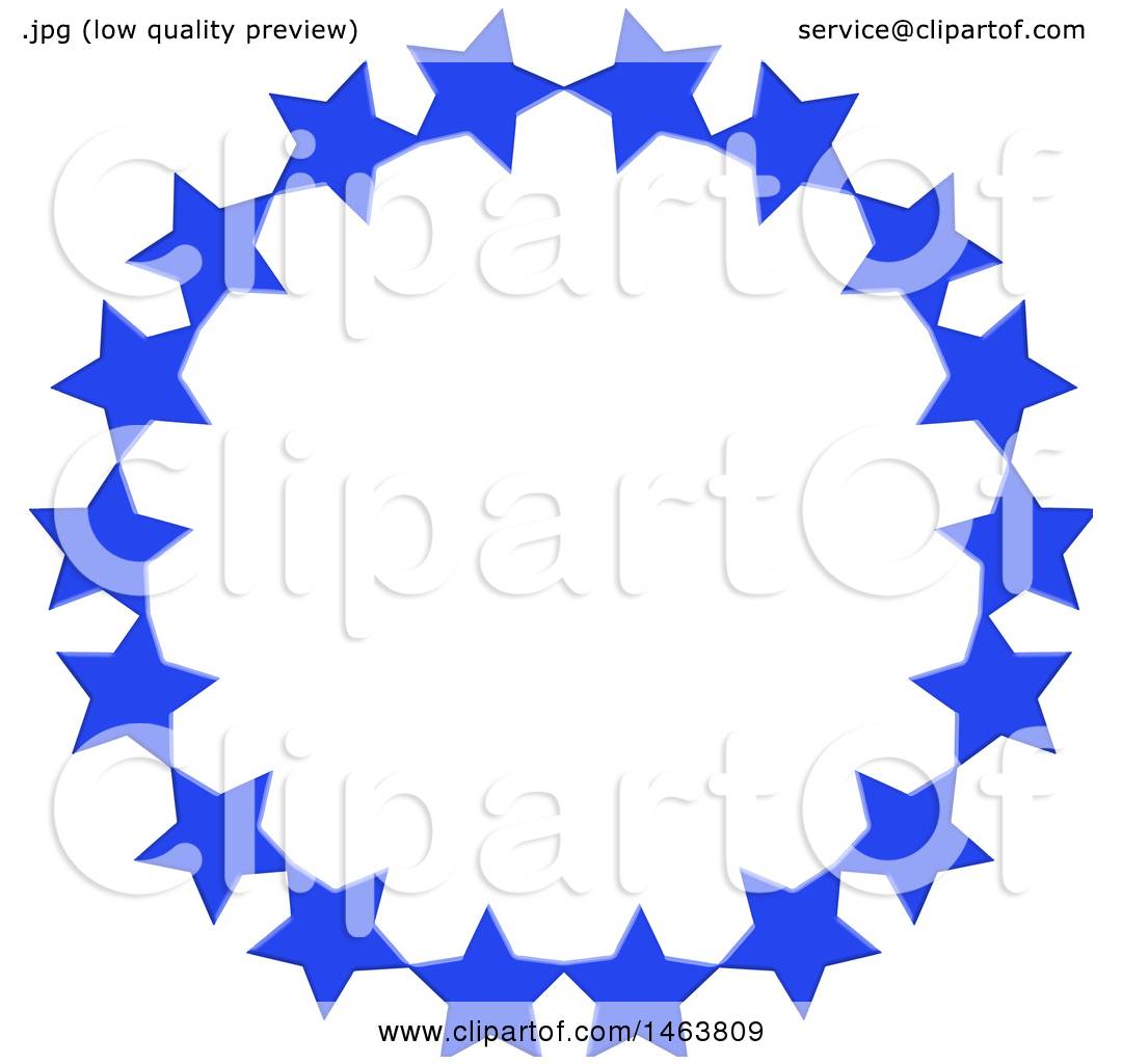 1080x1024 Clipart Of A Round Blue Star Circle Frame Border Design Element