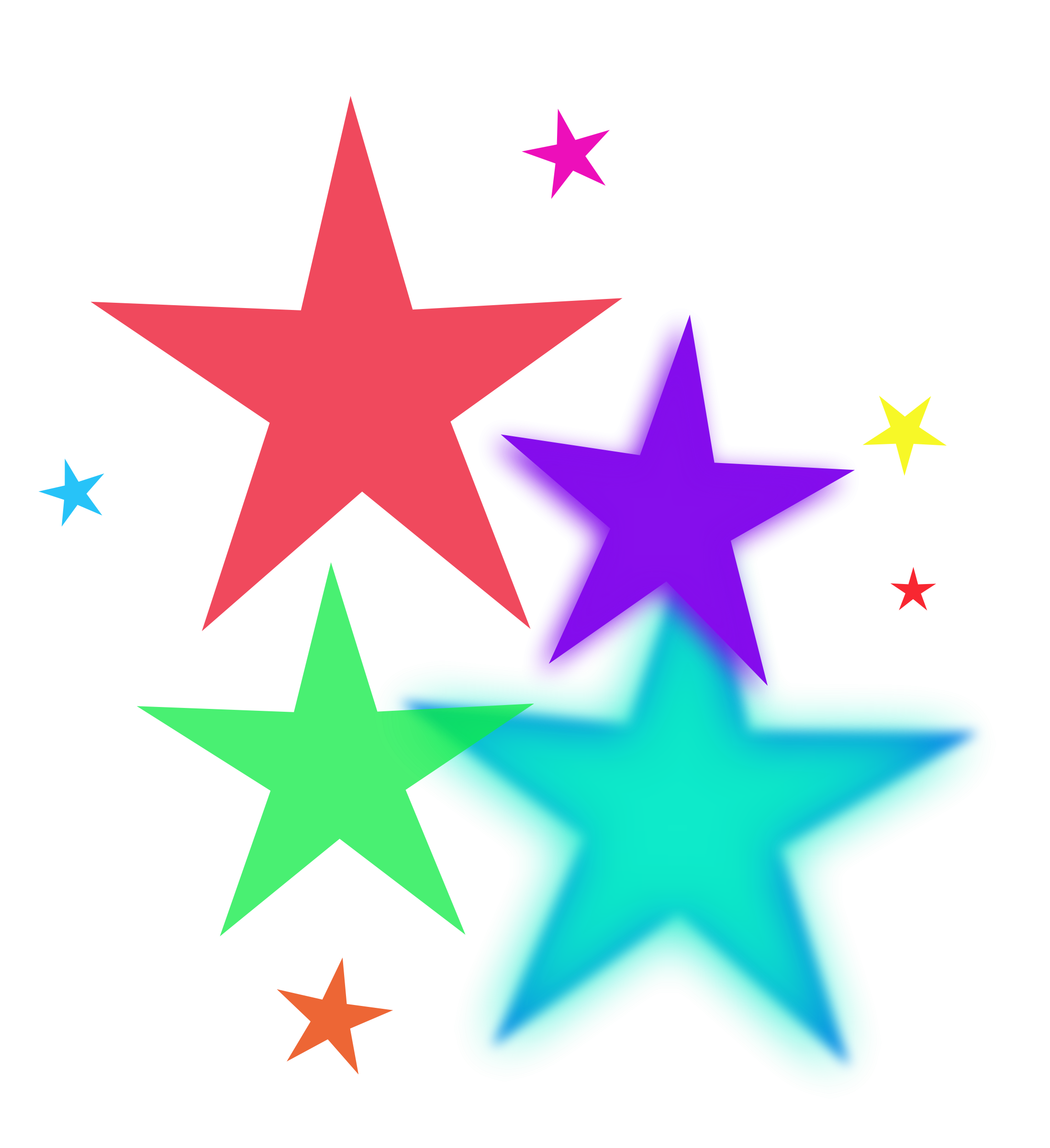 2194x2400 Shooting Stars Clip Art Borders