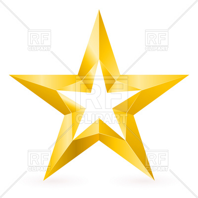 400x400 Golden Star Border Royalty Free Vector Clip Art Image
