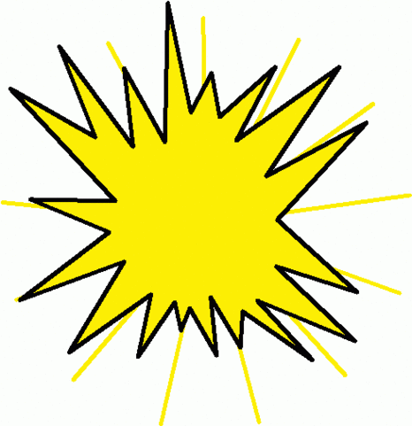 466x481 Free Starburst Clip Art