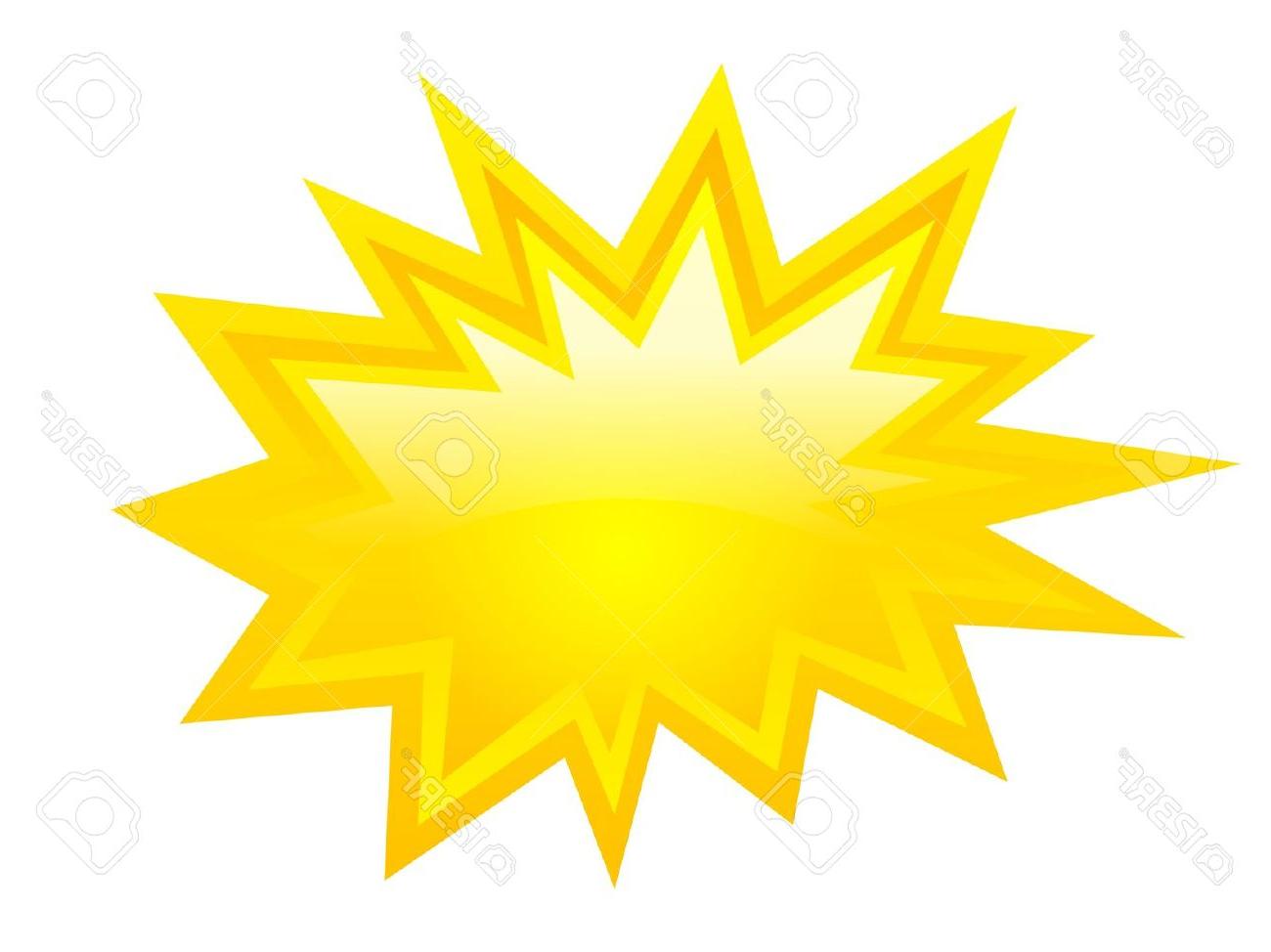 1300x974 Best Yellow Bursting Icon Vector Clip Art Stock Star Starburst