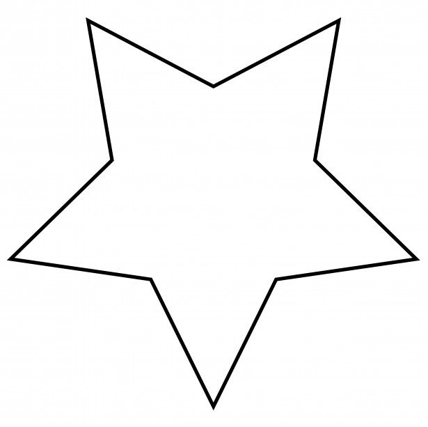 615x613 Star Outline Clipart