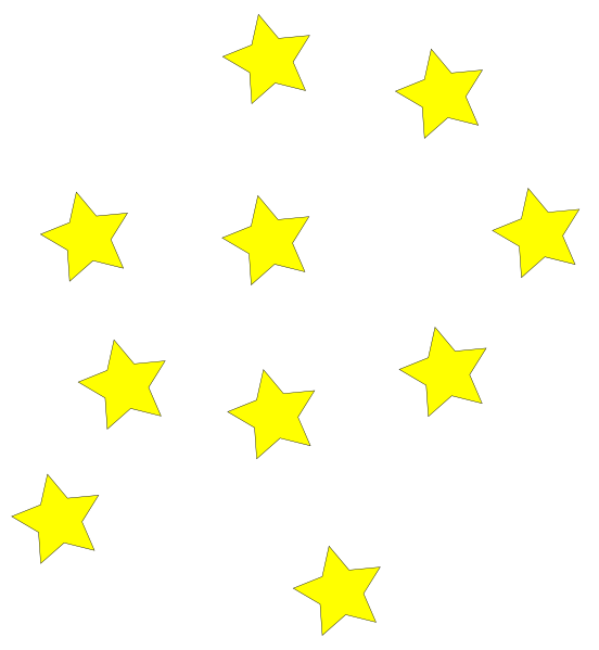 552x599 Stars Clipart On Transparent Background Yellow Star Id 15196