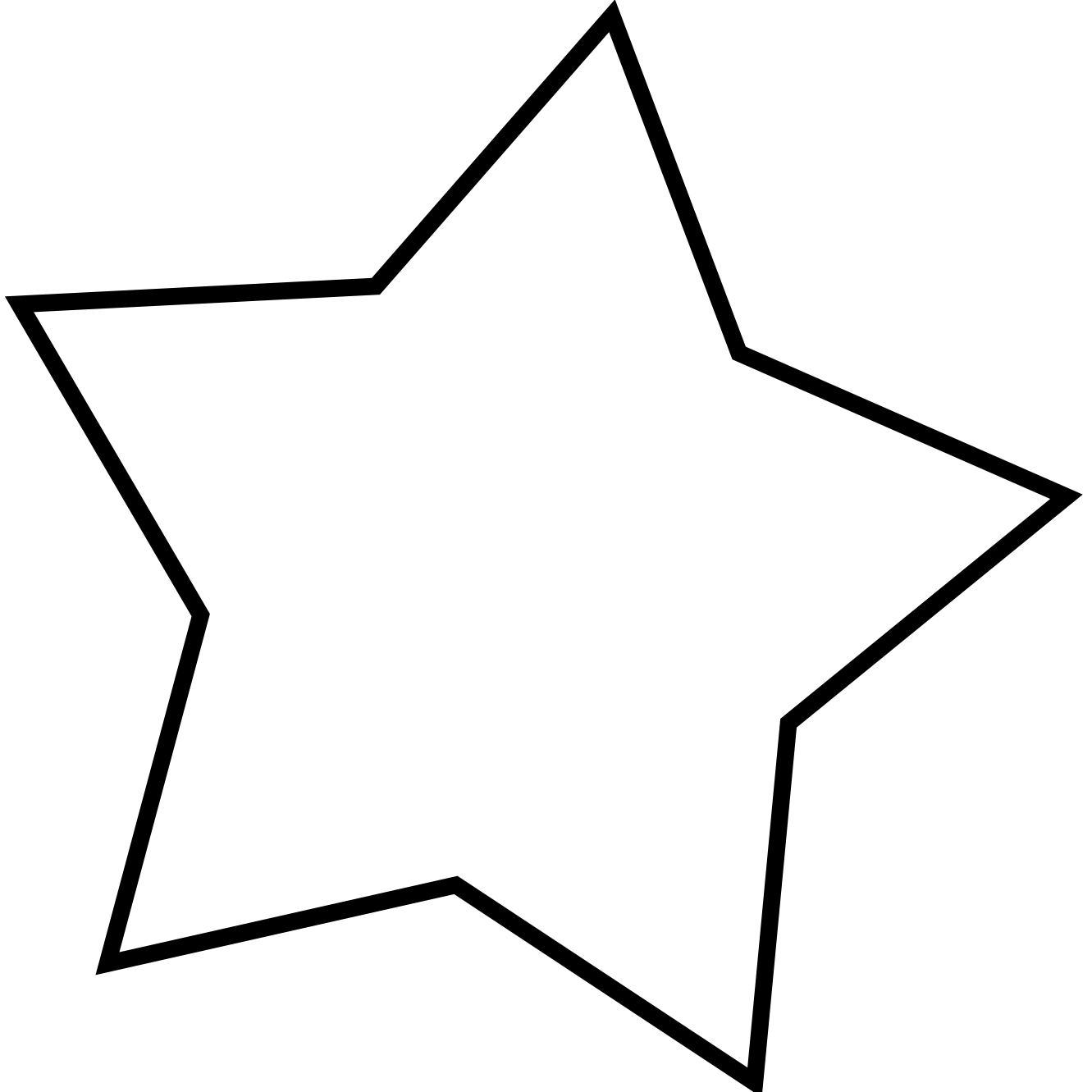 1331x1331 Star Clipart Black Background