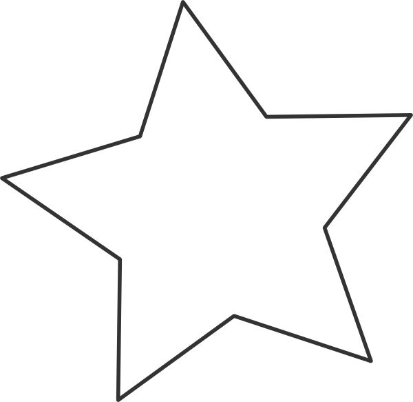 600x583 Free Stars Clipart Black And White Image