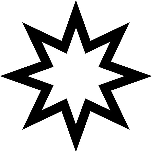 600x600 Star Outline Clip Art