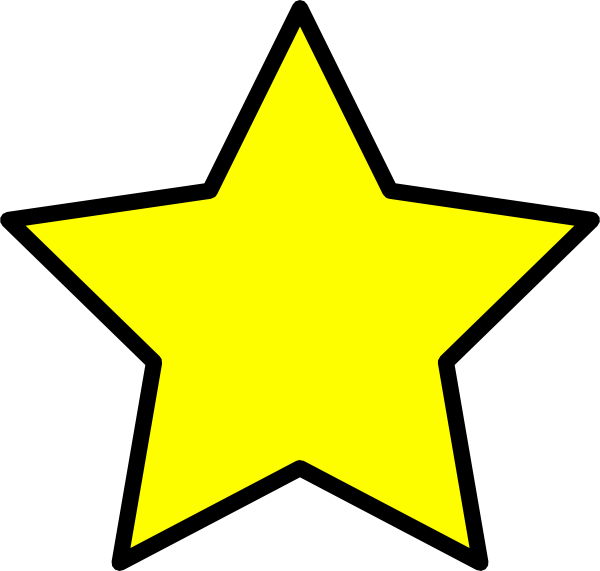600x571 Yellow Star Clip Art