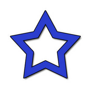 300x300 Blue Star Clipart
