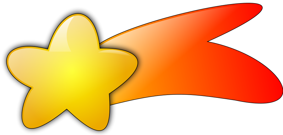 900x432 Shooting Star Clipart Clipartix