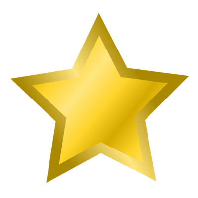 400x400 Star D Gold Transparent Free Images
