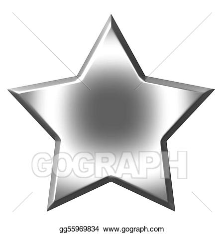 450x470 Exciting Silver Star Clipart Transparent Png Clip Art Image