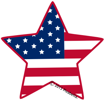 365x350 American Flag Clip Art