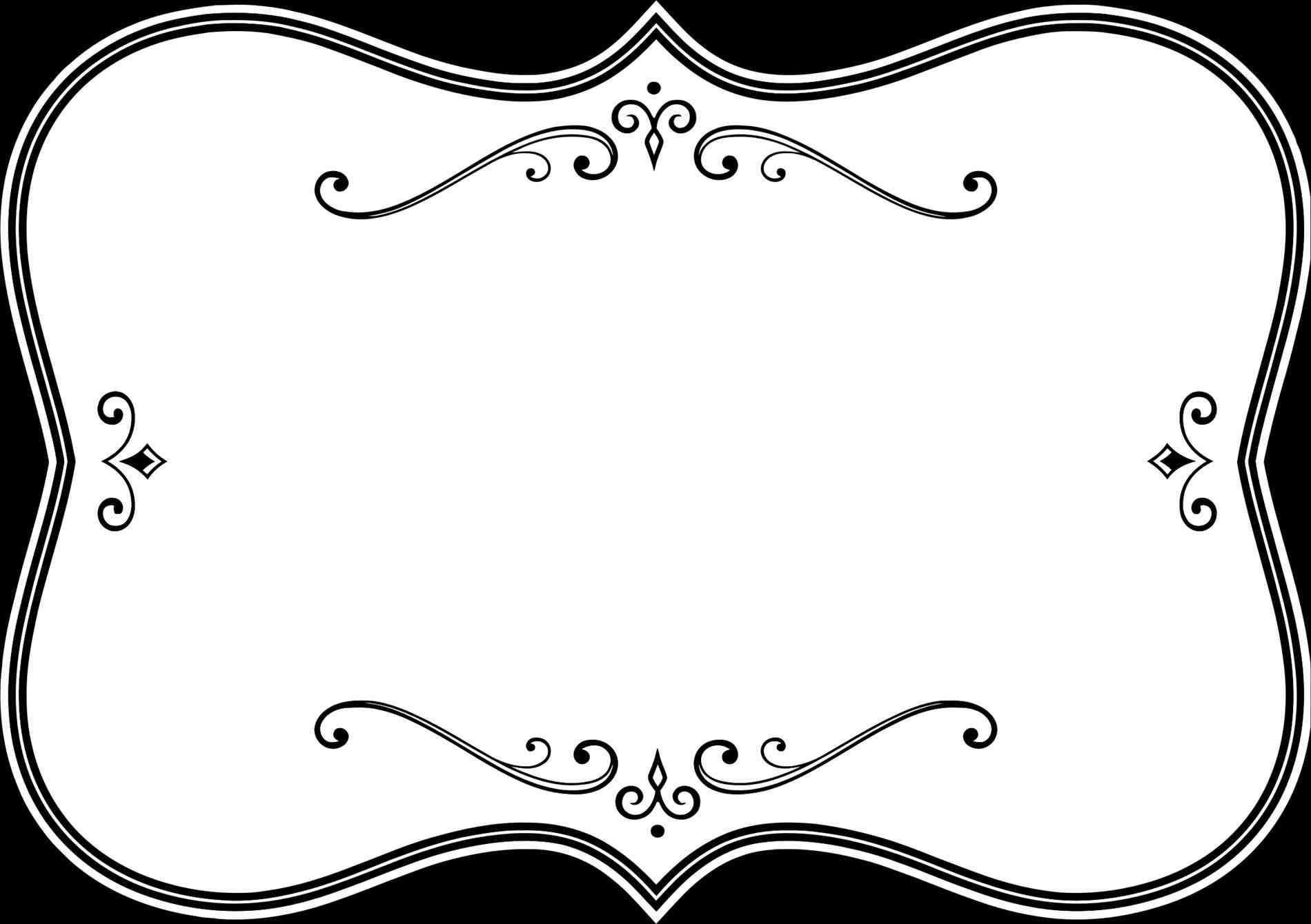 1900x1340 Download On Star Christmas Frames And Borders Black And White Free