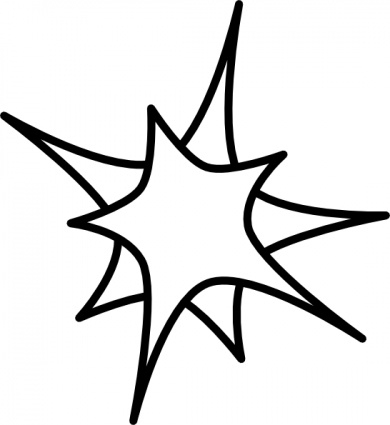 390x425 Free Star Border Clipart Image
