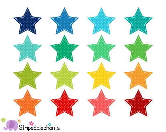 570x453 Stars Clipart Colourful Star