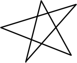 254x208 Hand Drawn Star Clipart