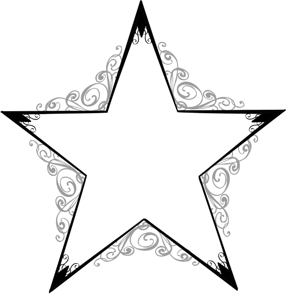 587x600 Star Fancy Scrollwork