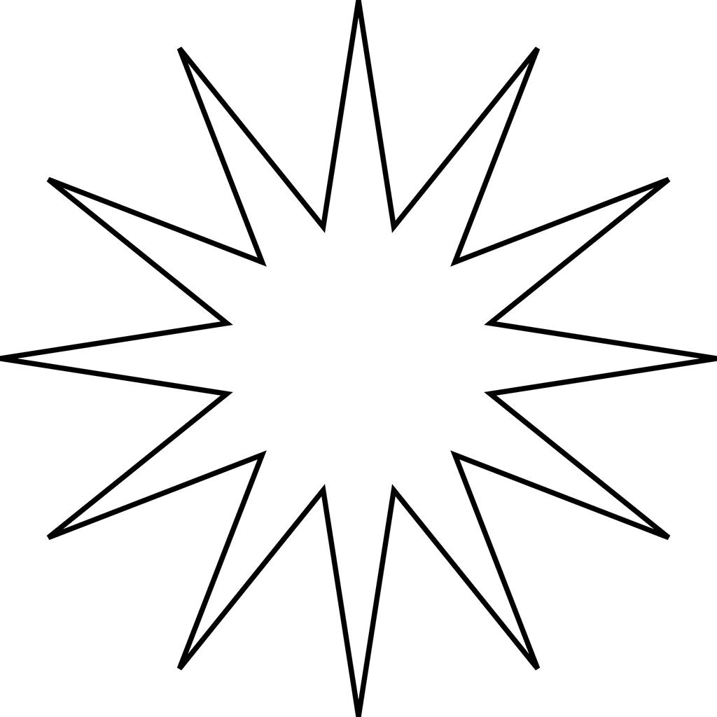 1024x1024 Moravian Star Clip Art