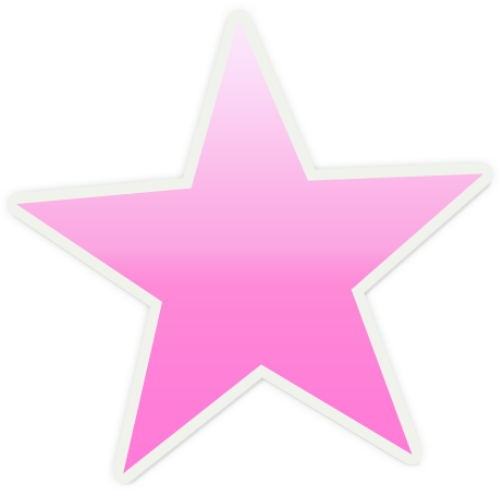 462x454 Pink Star Clipart