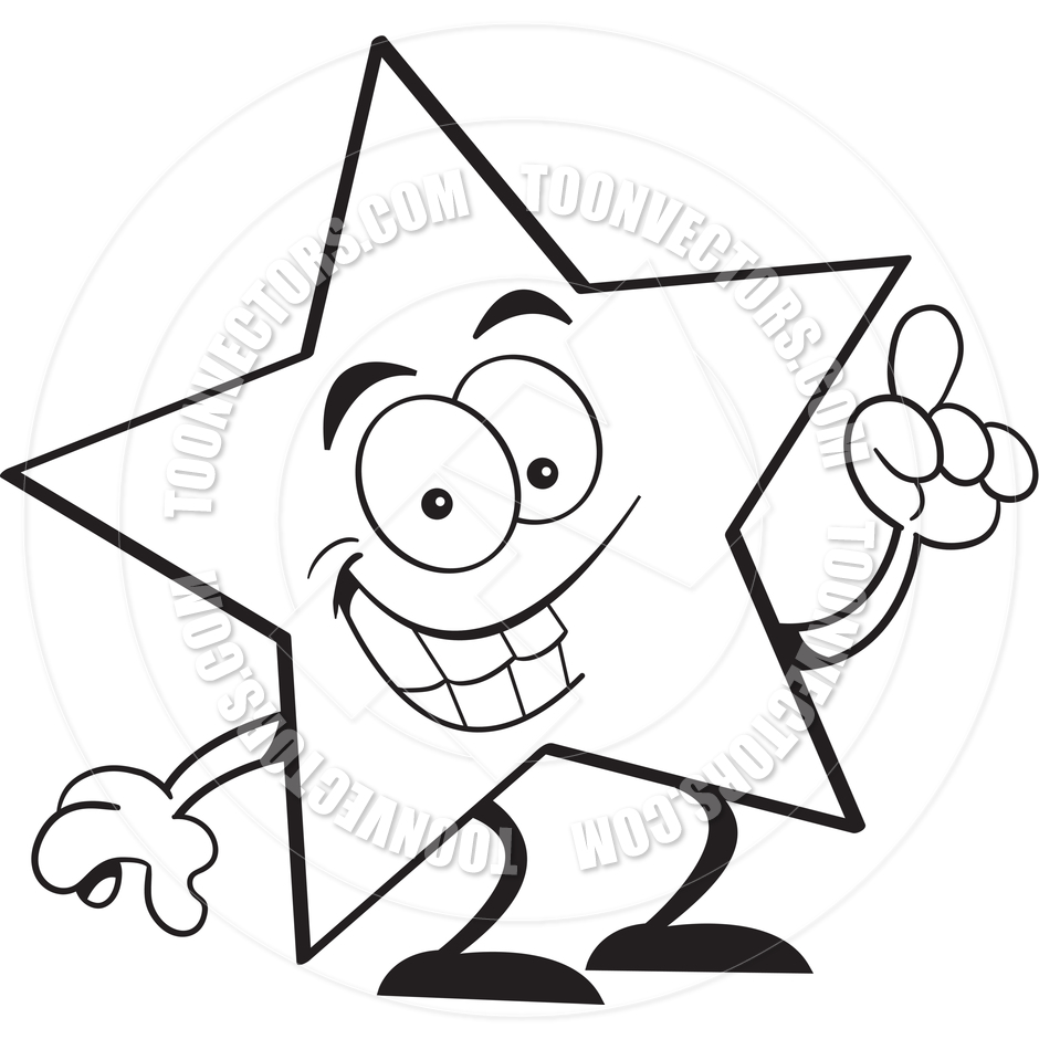 940x940 Star Cartoon Black And White Clipart Panda