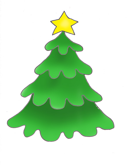 442x573 Christmas Tree Clip Art