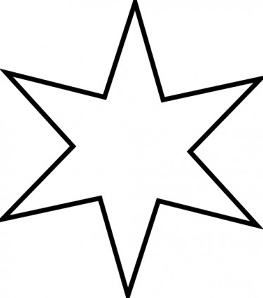 374x425 Star Clipart Black And White Free Images