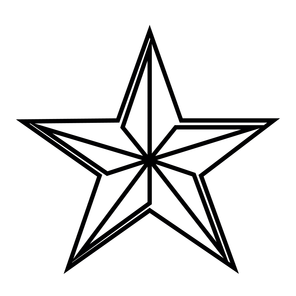 1000x1000 Star Line Art