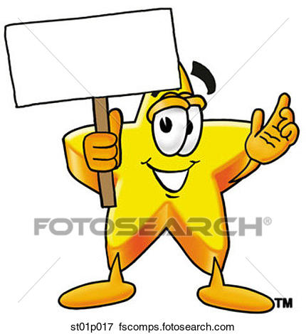 430x470 Clip Art Of Star With A Sign St01p017