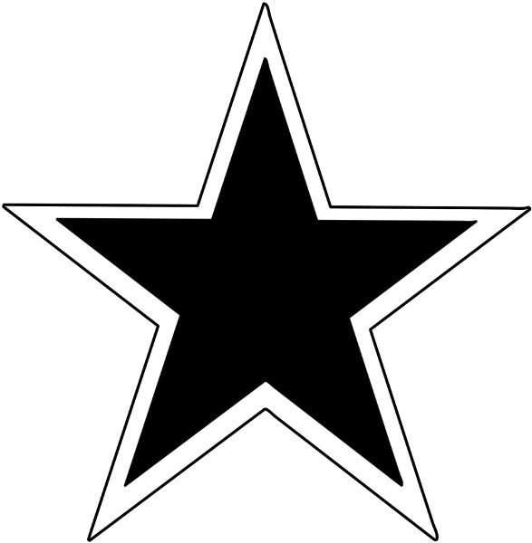 587x600 Star Solid W Outline