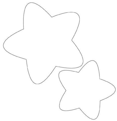 464x480 Molde De Feltro Estrelinhas By Giovana Girardi, Via