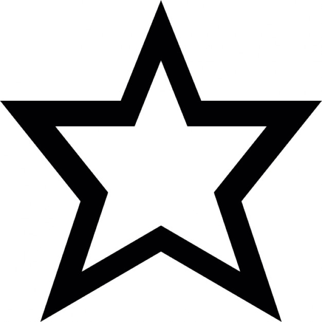 626x626 Star Outline 3 Cliparts