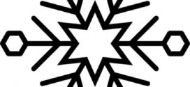 272x125 Snowflake Variant With Star And Hexagon Outlines Icons Free