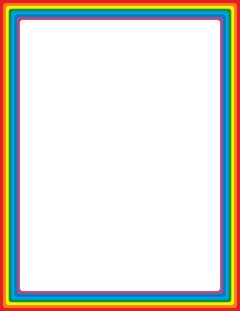 470x608 Rainbow Page Border. Free Downloads