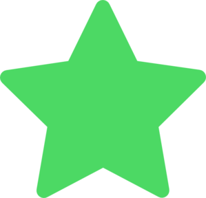 299x288 Star Green Favorite Clip Art
