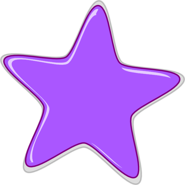 594x595 Purple Star Clipart