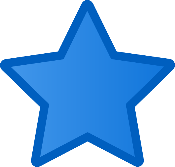 600x573 Blue Star Clipart